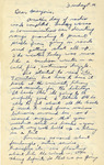 Letter to Marjorie Morse [August 1941] by Robert Morse