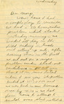Letter to Marjorie Morse [August 1941]