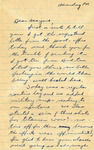 Letter to Marjorie Morse [November 1941]
