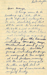 Letter to Marjorie Morse [November 1941] by Robert Morse