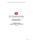 General Course Catalog [January-June 2015] by St. Cloud State University