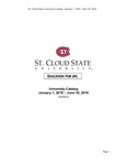 General Course Catalog [January-June 2016] by St. Cloud State University