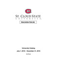 General Course Catalog [July-December 2016] by St. Cloud State University