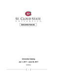 General Course Catalog [January-June 2017] by St. Cloud State University