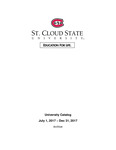 General Course Catalog [July-December 2017] by St. Cloud State University