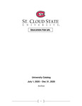 General Course Catalog [July-December 2020] by St. Cloud State University
