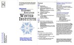 Winter Institute Program [1996]